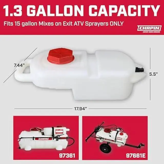 Alt view image 5 of 6 - Chapin Mixes On Exit Chemical Tank - 1.3-Gal. Capacity, Model Number 6-8060