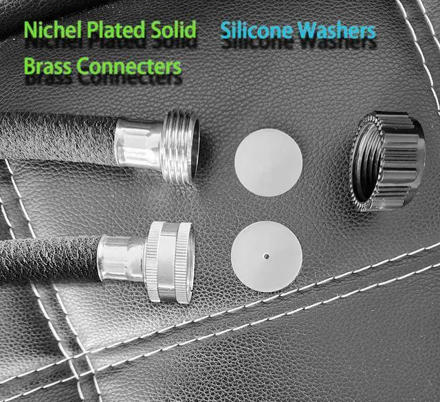 Alt view image 2 of 7 - Atlantic Short Soaker Hose 1/2 IN.x10 FT, Solid Brass Connectors with Food Grade Coating, Keep Your Plants Healthy