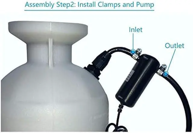 Alt view image 5 of 6 - FIVO Powered Sprayer Pump and Battery to Upgrade Lawn and Garden Sprayer to Powered Sprayer (DIY kit 5000 mAh)