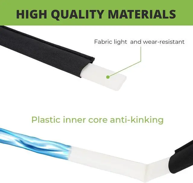 Alt view image 5 of 7 - Flat Soaker Hose 15 ft Save 70% Water, Leakproof Design Double Layer Sprinkler Hose Drip Hose for Garden Bed