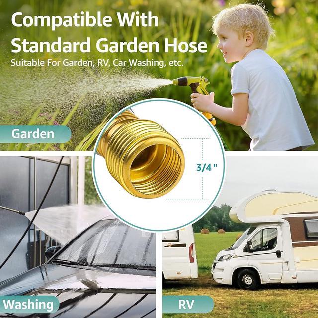 Alt view image 5 of 7 - AQUA CREST Flexible Hose Protector-Eliminates Hose Crimping and Straining at Faucets and Water Connections for RV, Garden & Car Wash Hose Extension Adapter, Pack of 2