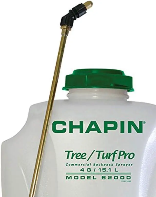Alt view image 5 of 6 - Chapin International 62000 Tree/Turf Pro Commercial Backpack Sprayer with Control Flow Valve Technology for Fertilizer, Herbicides and Pesticides, 4 gal, Translucent White