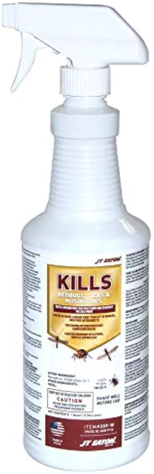 Main image of JT Eaton 209-W Bed Bug, Tick, and Mosquito Killer Spray, Water-Based Insecticide, Quart Sprayer Bottle