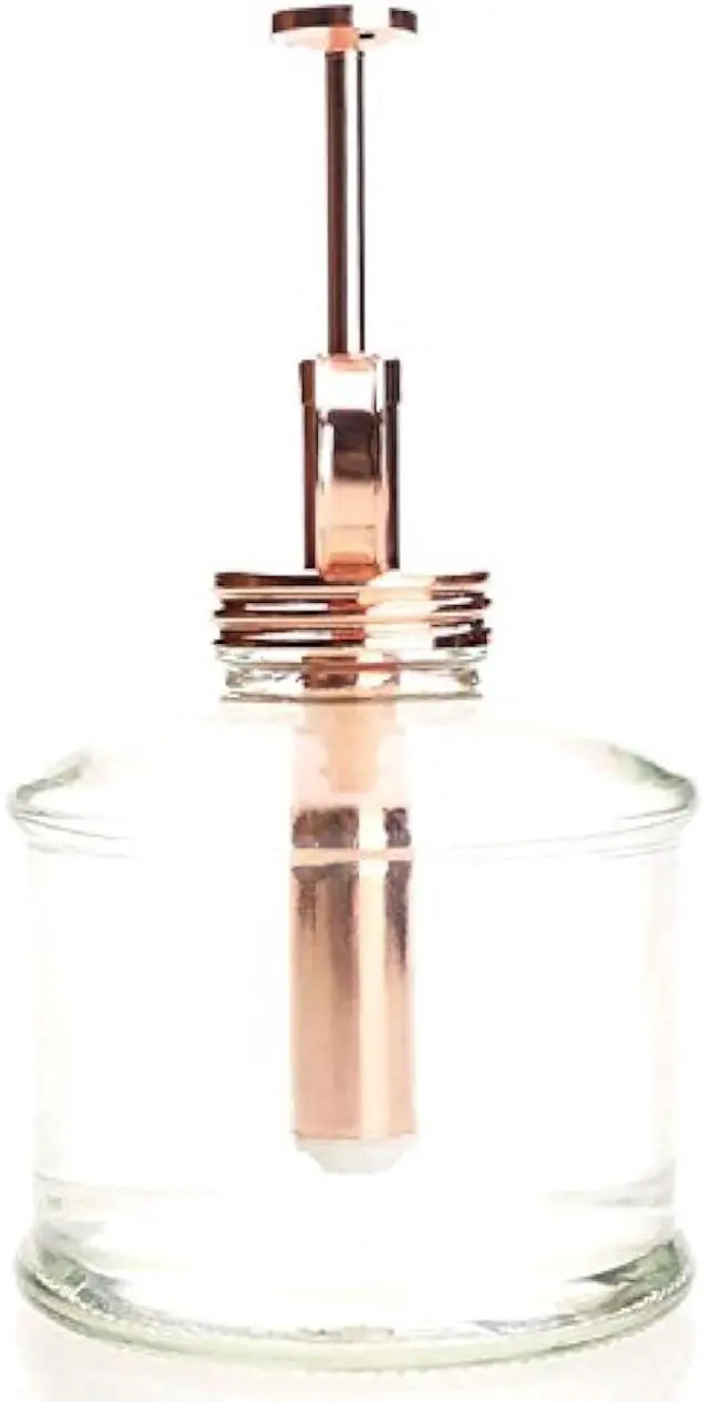 Alt view image 2 of 5 - Plant Mister- Glass Bottle & Brass Sprayer (Clear & Rose Gold)