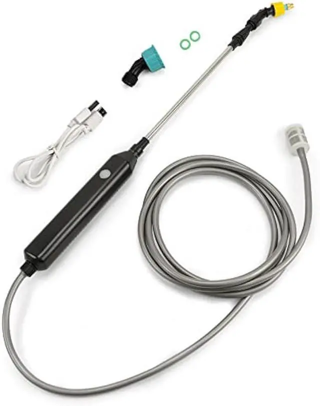 Main image of TOOVEM Electric Garden Sprayer, Portable Battery Powered Watering Wand, Rechargeable Plant Spray Mister with Telescopic Wand, 3 Adjustable Nozzles and 10ft Water Hose for Yard Lawn Weeds Plants