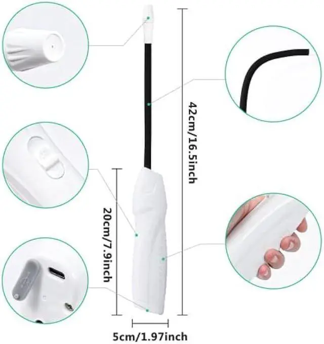 Alt view image 3 of 6 - Electric Spray Bottle 0.5 Gallon with Flexible Wand, Watering Spray Wand Rechargeable Portable Garden Sprayer with 2M Hose Multi-Purpose Plant Mister 2L Sprayer for Plant Watering Car Washing