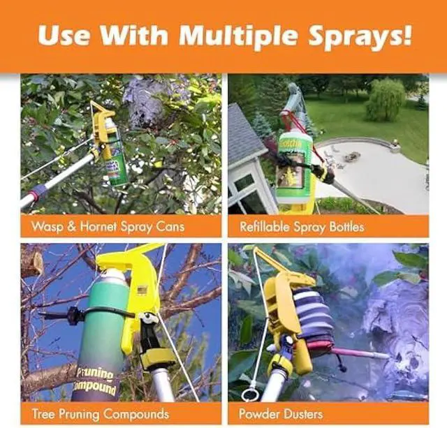 Alt view image 4 of 5 - Pro Extension Pole Adaptor. Spray Aerosol Cans, Our Powder Duster, and Our Spray Bottle from an Extension Pole (All Sold Separately)