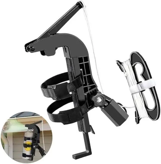 Main image of Spray Can Extension Pole Adaptor, Adjustment Wasp Spray Pole Fit for Wasp/Hornet, Aerosol Can and Powder Duster, Pro Sprayer Adaptor for Spray Paint, Window Cleaner Black