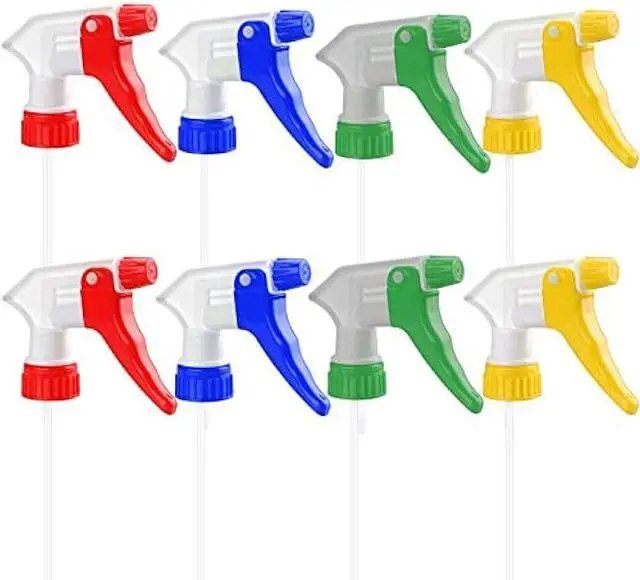 Alt view image 6 of 7 - Spray Bottle Nozzles Plastic Heavy Duty Trigger Spray Nozzle 8Pcs Replacement Head Leak Proof Water Bottle Spray Nozzles Adjustable Head Sprayer
