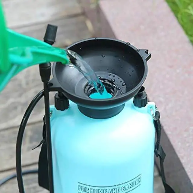 Alt view image 4 of 5 - CLICIC Lawn and Garden Portable Sprayer 2 Gallon/8 L- Pump Pressure Sprayer Includes Shoulder Strap Blue.