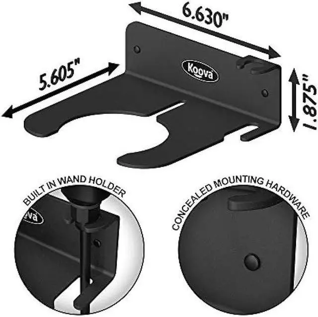 Alt view image 3 of 6 - Koova Garden Pump Sprayer Holder | Wall Mounted Garden Tool Garage Organizer and Storage | FIts Round Bottles up to 2.5 Gallons | for Lawn, Plant, Water Sprayers