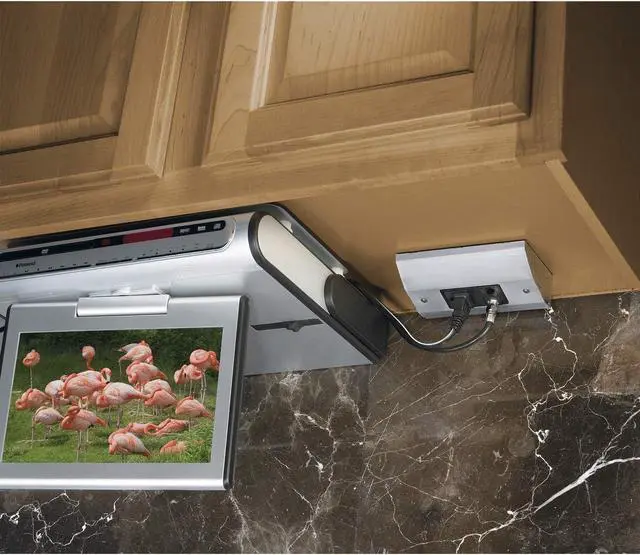 Alt view image 2 of 3 - Bryant Electric RU200SS tradeSELECT Under Cabinet/Counter Power Distribution Box, GFCI Fit, Stainless Steel