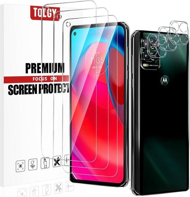 Main image of TQLGY 3 Pack Screen Protector for Motorola Moto G Stylus 5G 2021 with 3 Pack Camera Lens Protector, Ultra HD Tempered Glass, 9H Hardness, Anti-Scratch, Bubble Free, Easy Installation, Case Friendly