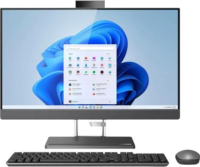 Main image of Lenovo IdeaCentre AIO 5 24 23.8" Touchscreen FHD All-in-One Desktop Computer, Intel 12-Cores i5-12500H, 8GB DDR5 RAM, 256GB PCIe SSD, WiFi 6, Bluetooth, Windows 11