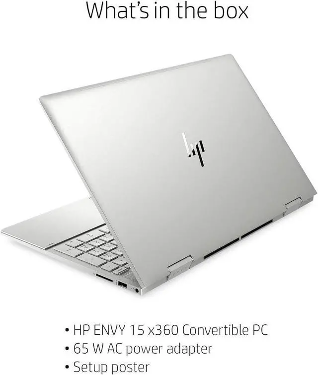 Alt view image 6 of 6 - HP ENVY x360 Convert 15.6" Touchscreen FHD 2-in-1 Laptop Computer, Intel 12-Core i7-1260P, 64GB DDR4 RAM, 4TB PCIe SSD, WiFi 6, Bluetooth 5.3, Backlit Keyboard, Windows 11 Home
