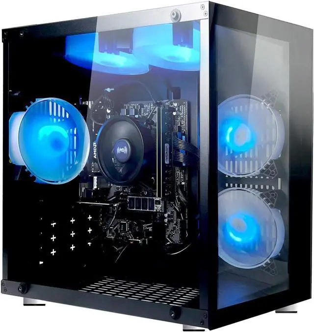 Alt view image 2 of 7 - Gaming Desktop PC AMD Ryzen 7 5700G Radeon Vega graphics,16GB Ram 1TB SSD,WIFI BT ARGB Fans Win 11 Pro