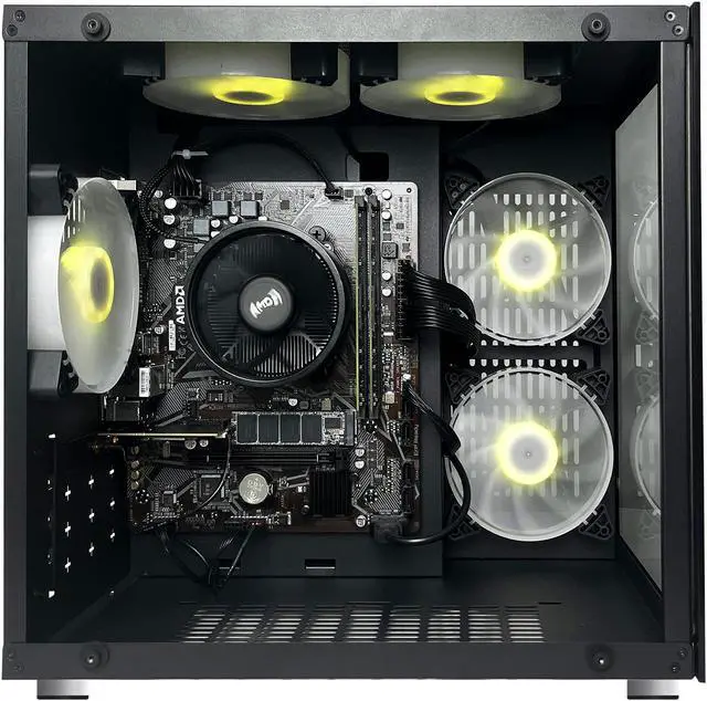 Alt view image 4 of 7 - Gaming Desktop PC AMD Ryzen 7 5700G Radeon Vega graphics,16GB Ram 1TB SSD,WIFI BT ARGB Fans Win 11 Pro