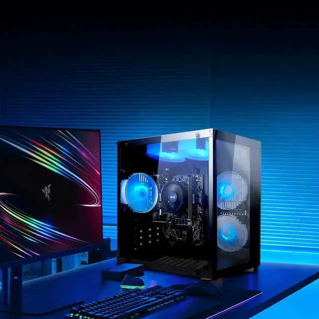 Alt view image 5 of 7 - Gaming Desktop PC AMD Ryzen 7 5700G Radeon Vega graphics,16GB Ram 1TB SSD,WIFI BT ARGB Fans Win 11 Pro