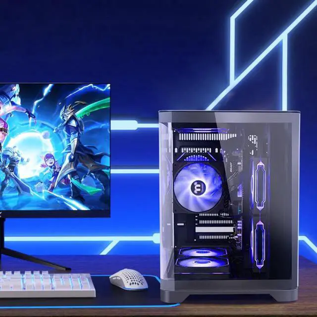 Alt view image 6 of 7 - Synvisus gaming desktop AMD Ryzen 5 5600GT (6 core up to 4.6GHz) AMD Radeon Vega 7 16GB DDR4 3200MHz 1TB M.2 NVMe 650W Gold PSU Windows 11 home WIFI Gaming PC