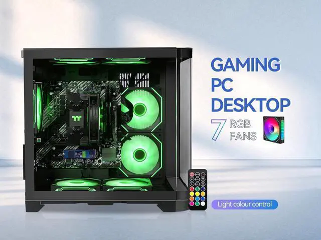 Alt view image 4 of 7 - Synvisus gaming desktop AMD Ryzen 5 5600GT (6 core up to 4.6GHz) AMD Radeon Vega 7 16GB DDR4 3200MHz 1TB M.2 NVMe 650W Gold PSU Windows 11 home WIFI Gaming PC