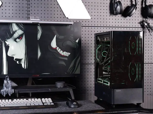 Alt view image 5 of 7 - ICEWOLF  Gaming Desktop - AMD Ryzen 7 5700X (8 core up to 3.4GHz) - NVIDIA RTX 4060 8G -32GB DDR4 3200MHz -1TB NVMe SSD- Liquid Cooler -5 ARGB Fans- Pc for Gaming DesignOffice , Prebuilt Gaming pc