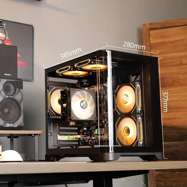 Alt view image 6 of 7 - ICEWOLF gaming desktop AMD Ryzen 5 5600GT (6 core up to 4.6GHz) AMD Radeon Vega 7 16GB DDR4 3200MHz 1TB M.2 NVMe 650W Gold PSU Windows 11 home WIFI Prebuilt Gaming PC