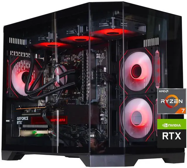 Main image of ICEWOLF Gaming PC, AMD Ryzen 7 5700X,Nvidia RTX 5060, 1TB SSD, 32GB RAM,Desktop Computer Win 11,New