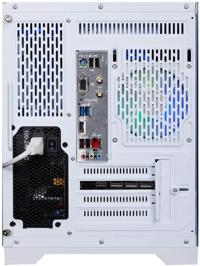 Alt view image 7 of 7 - ICEWOLF Gaming Desktop PC -AMD Ryzen7 7700-AMD RX9060XT-B650M 32GB DDR5-1TB NVMe SSD-650W  PSU-Wi-Fi-Liquid Cooler-ARGB Fans -Windows 11-Prebuilt Gaming Pc-New compute