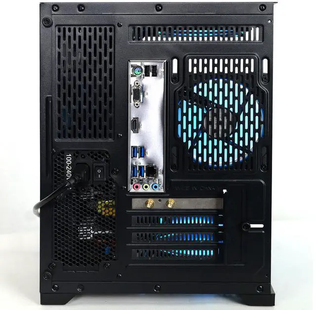 Alt view image 6 of 7 - Gaming desktop PC - AMD Ryzen 7 5700G 8 core 3.8GHz(up to 4.6GHz) - 16GB DDR4 3200MHz - 1T M.2 NVMe - Windows 11 pro - WIFI -Prebuilt Gaming pc computer