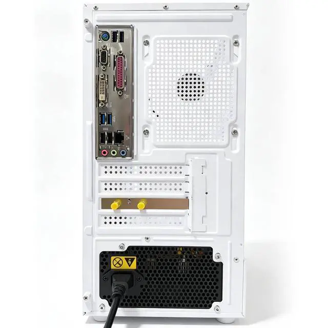 Alt view image 3 of 6 - ICEWOLF Desktop PC Intel i7, 16GB, 256GB SSD, ARGB Fans,500W PSU,White
