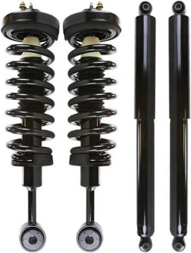 Alt view image 2 of 7 - For 2004 2005 2006 2007 2008 Ford F-150 4WD Front Strut Assembly & Rear Shocks
