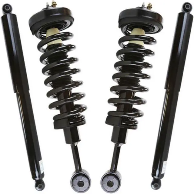 Alt view image 3 of 7 - For 2004 2005 2006 2007 2008 Ford F-150 4WD Front Strut Assembly & Rear Shocks
