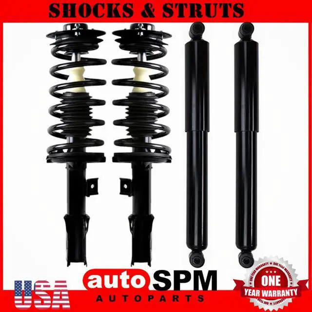 Alt view image 6 of 6 - For 2008 2009 2010 Saturn Vue & Chevy Equinox 4 Front Rear Struts Assembly