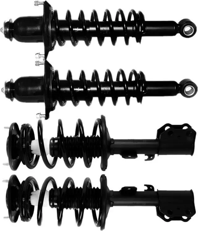 Alt view image 2 of 6 - 4pcs Front Rear Pair Complete Struts Assembly For 2003 - 2008 Toyota Matrix FWD
