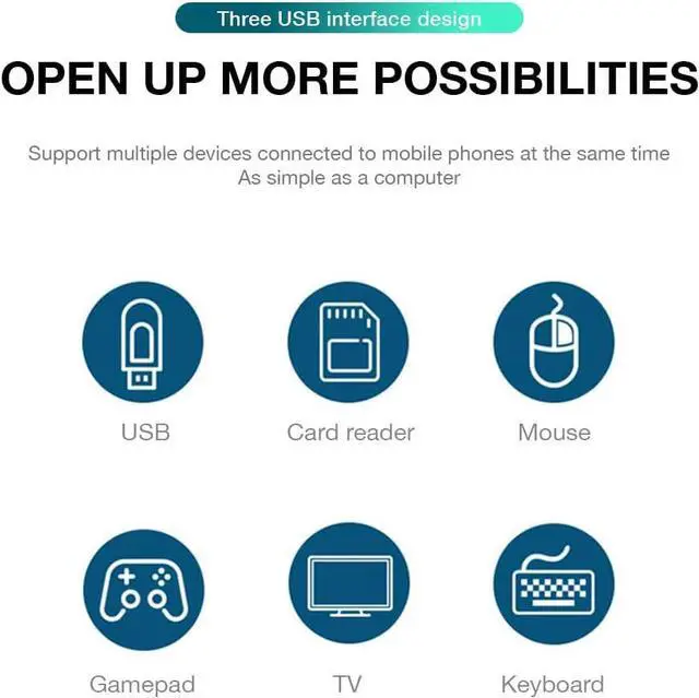 Alt view image 5 of 7 - GKI Docking Station, USB C Mobile Phone to 4K HDMI Hub, 8-in-1 Charging Station, Compatible with Samsung Dex Mode. (Make sure your devices support DP Alt Mode)