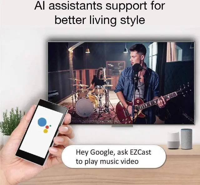 Alt view image 7 of 7 - EZCast Ultra | 4K HDR Universal HDMI Wireless Display Receiver, 2.4G/5G Dual Band, iOS/Android/macOS/Windows Support, Miracast/DLNA/Airplay Support, Bluetooth 4.2 Support