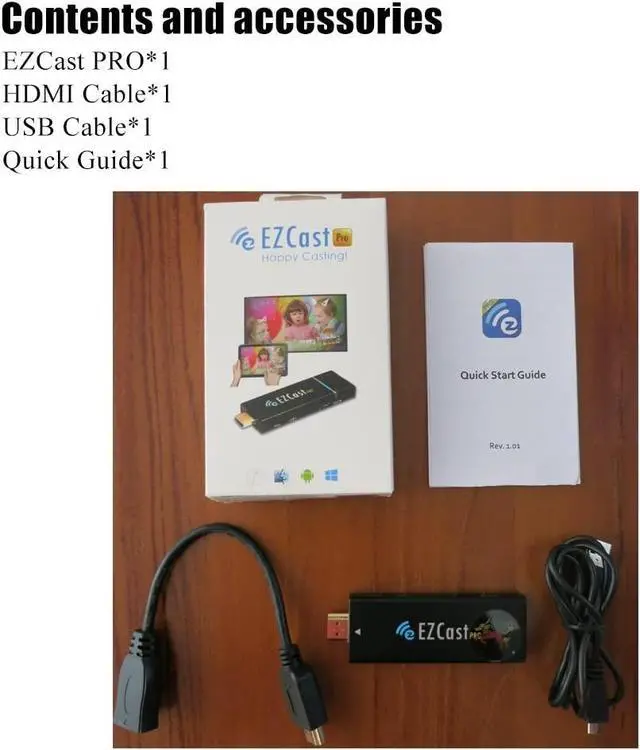 Alt view image 6 of 7 - EZCast PRO Dongle Wireless Presentation Smart TV Stick High Speed MIMO 2T2R WiFi HDMI, Supports 4 to 1 Split Screens