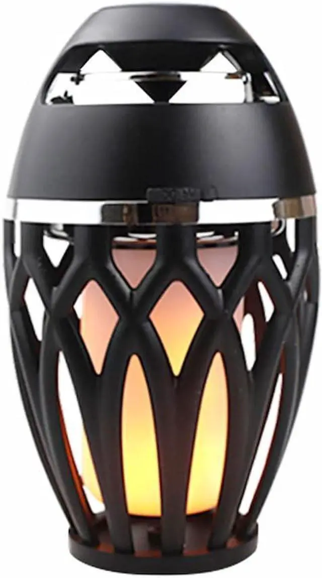 Main image of EVA Sing LED Flame Bluetooth Speaker, for Camping Accessories Travel Home Party Yards and Pools. (Black)