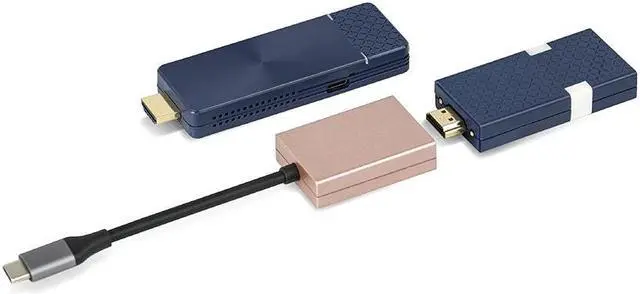 Main image of GK Cast Wireless Display Transmitter and Receiver Kit Support 4K, USB-C & HDMI Dual Transmit Ports, Wireless Presentation Equipment for Laptop, PC, Smartphone, Projector, HDTV 165FT/50M. (PINK)