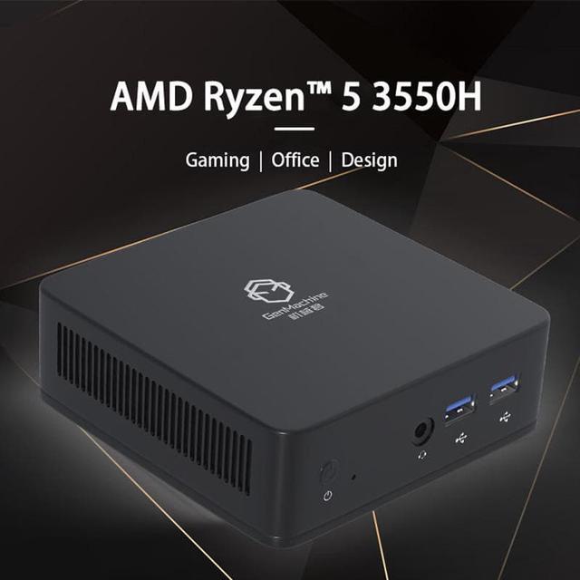Alt view image 4 of 7 - GenMachine Mini PC AMD Ryzen 5 3550H,16GB RAM 2TB M.2 NVMe SSD,AMD Radeon Vega 8 Graphics,2 x 4K Output, 1 x HDMI Ports,1 x DP Ports,4 x USB 3.0,Wifi5,Bluetooth4.2,Windows 11 Pro Desktop Computer
