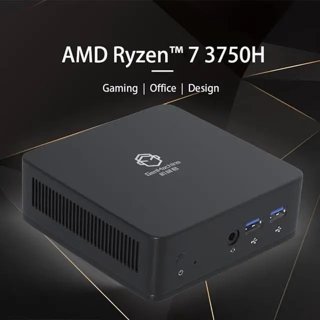 Alt view image 4 of 7 - GenMachine Mini PC AMD Ryzen 7 3750H,16GB RAM 512GB M.2 NVMe SSD,AMD Radeon RX Vega 10 Graphics,2 x 4K Output,1 x HDMI Ports,1 x DP Ports,4 x USB 3.0,Wifi5,Bluetooth4.2,Windows 10 Desktop Computer