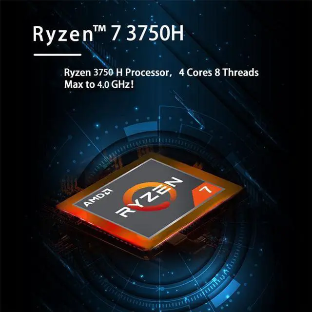 Alt view image 6 of 7 - GenMachine Mini PC AMD Ryzen 7 3750H,16GB RAM 512GB M.2 NVMe SSD,AMD Radeon RX Vega 10 Graphics,2 x 4K Output,1 x HDMI Ports,1 x DP Ports,4 x USB 3.0,Wifi5,Bluetooth4.2,Windows 10 Desktop Computer