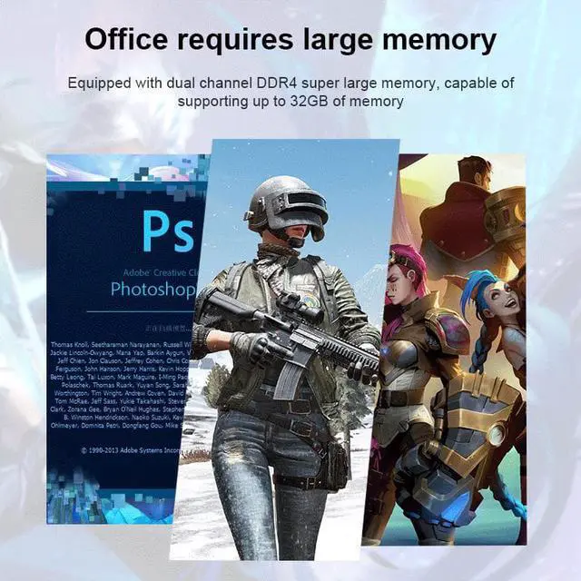 Alt view image 5 of 7 - GenMachine Mini PC Intel i5 1235U,16GB RAM 512GB M.2 NVMe SSD,Intel® Iris® Xe Graphics,2 x 4K Output, 2 x HDMI Ports,2 x USB 3.0,1 x Type-C,Wifi6,Bluetooth5.2,Windows 11 Pro Desktop Computer