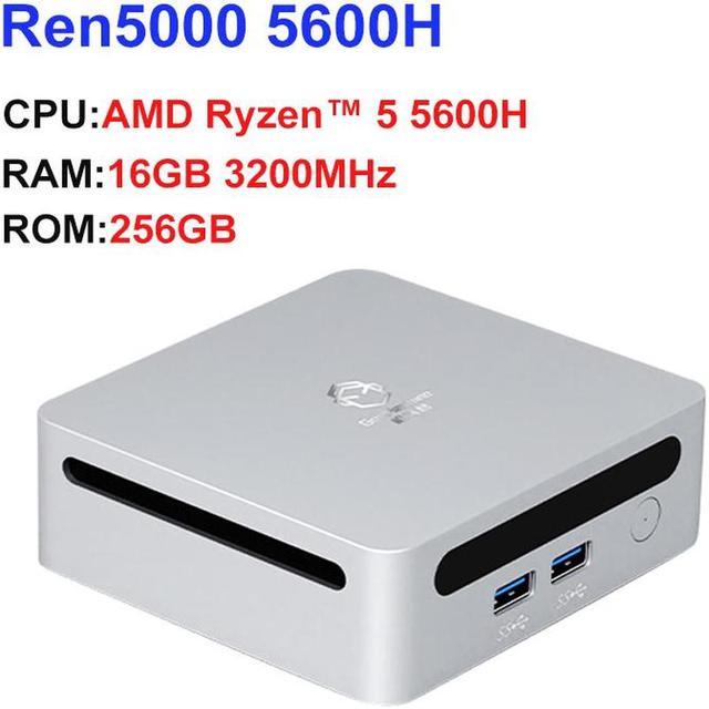 GenMachine Mini PC Ryzen 5600H DDR4 RAM+256GB SSD Desktop Computer Windows 10/11 DeskMini Mini-PC Barebone - Newegg.com