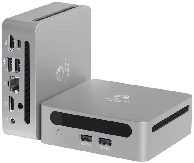 Main image of GenMachine Mini PC AMD Ryzen 7 6800U (up to 4.7GHz) 24GB LPDDR5 6400MHz, 512GB SSD, AMD Radeon 680M, Gaming PC with Wifi6/BT5.2/USB4.0, Gaming/Office/Design - Silver