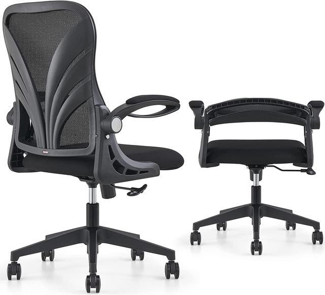 HOLLUDLE Ergonomic Office Chair with Foldable Backrest Computer