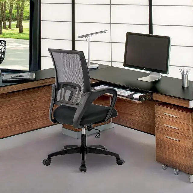 Alt view image 2 of 7 - Office Chair Ergonomic Upgraded Desk Chair Mesh Computer Chair with Lumbar Support Executive Rolling Swivel Chair for Home Office(Black)