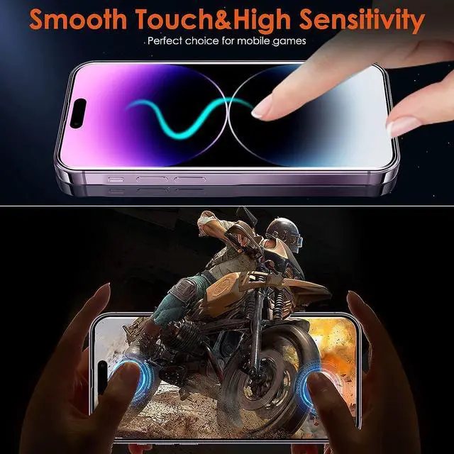 Alt view image 4 of 6 - [3 Pack Hydrogel Film Screen Protector for iPhone 16e / iPhone 14 Pro/iPhone 14 / iPhone 13 Pro/iPhone 13 (6.1 inch), Soft TPU Transparent Protective Screen Protector Film (Not Tempered Glass)