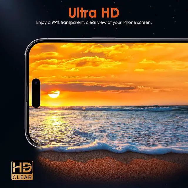 Alt view image 6 of 6 - [3 Pack Hydrogel Film Screen Protector for iPhone 16e / iPhone 14 Pro/iPhone 14 / iPhone 13 Pro/iPhone 13 (6.1 inch), Soft TPU Transparent Protective Screen Protector Film (Not Tempered Glass)