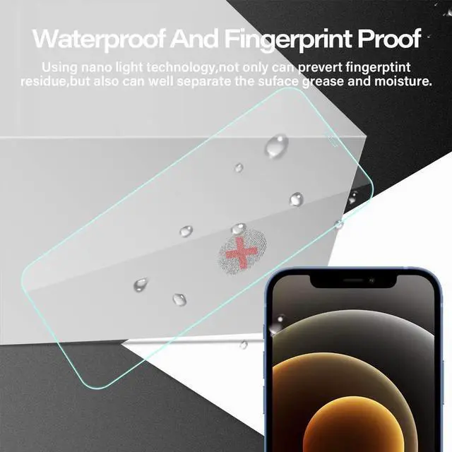 Alt view image 5 of 7 - BIGFACE Compatible with iPhone 12 Mini Screen Protector + Camera Lens Protectors, [2 + 2 Pack] Premium HD Clear Tempered Glass, 3D Curved Anti-Bubble Accuracy Film for iPhone 12 Mini(5.4 Inch)